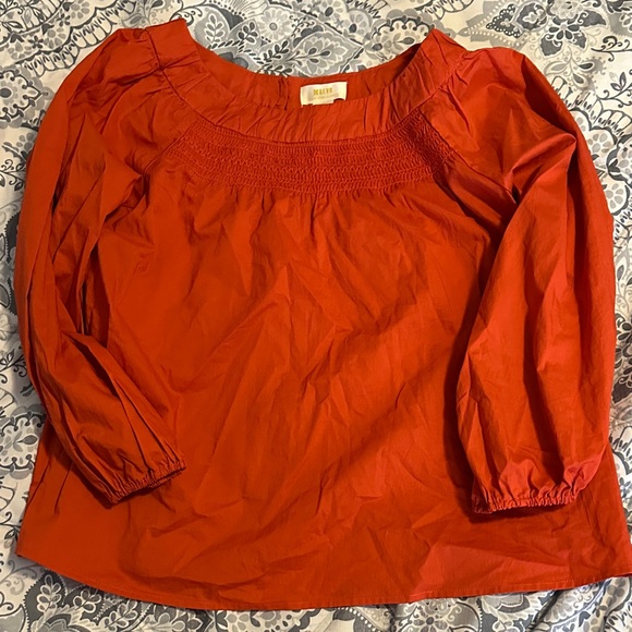 Maeve Tops - Maeve Women's Blouse in Vibrant Red